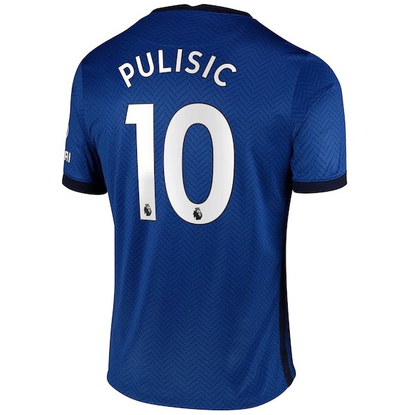 Camiseta Chelsea NO.10 Pulisic 1ª 2020-2021 Azul